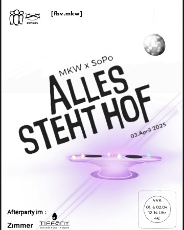 Alles steht Hof - Fotobox Werbeplakat