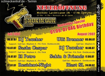 Ulli Brenner@Smokin Gun Club Werbeplakat
