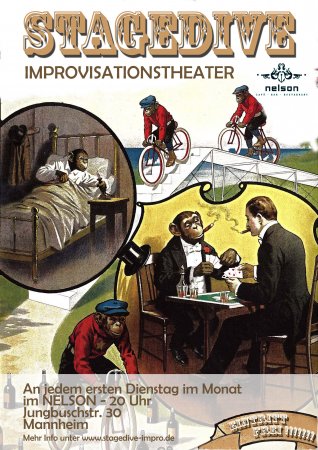 Stagedive - Improvisationsthea Werbeplakat