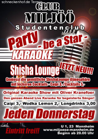 Karaoke Night Werbeplakat