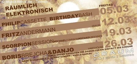 Räumlich Elektronisch: Scorpion Session Werbeplakat