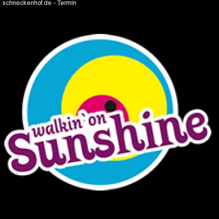 Walking on sunshine...nach der Arbeit an den Strand! Werbeplakat