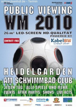 Public Viewing - Finale - Spiel um Platz 3 Werbeplakat
