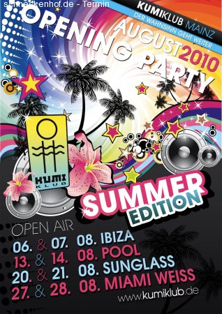 Pool Party Weekend Werbeplakat