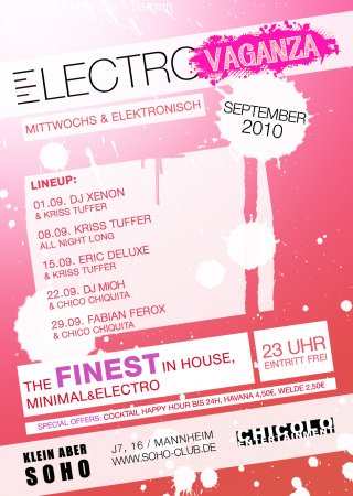 Electrovaganza Werbeplakat