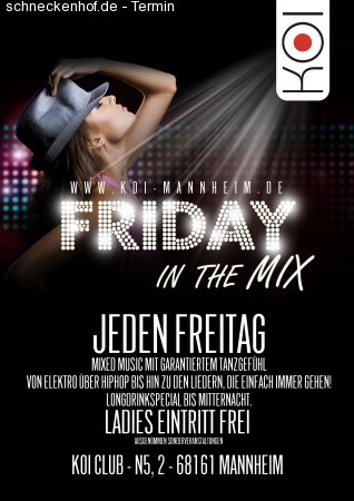 *** FRIDAY n the MIX *** Werbeplakat