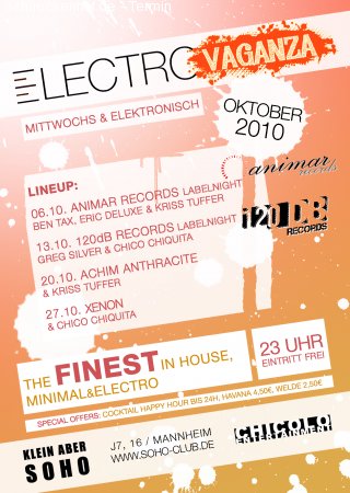 Electrovaganza: Xenon & Chico Werbeplakat