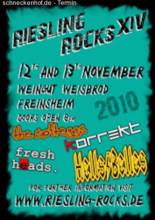 Riesling Rocks  - Freitag Werbeplakat