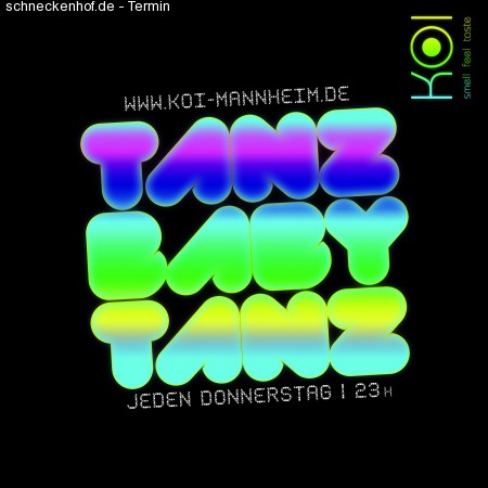 Tanz Baby Tanz - Mittwochs! Werbeplakat