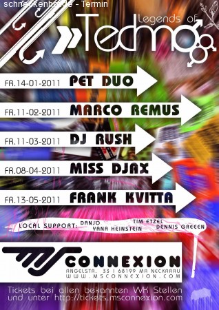 Legends of Techno Dj Rushttp:h Werbeplakat