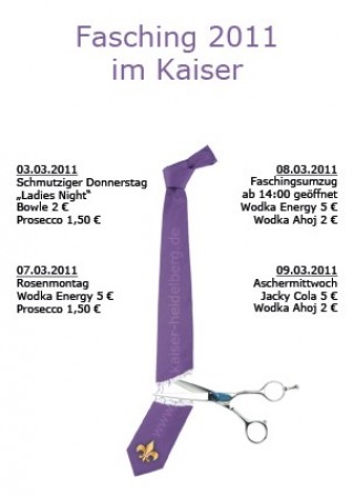 Rosenmontag Werbeplakat