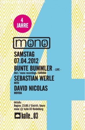 Mono Werbeplakat