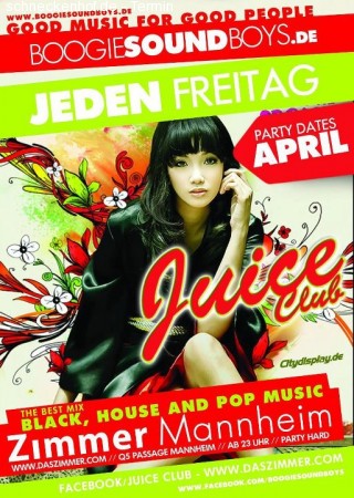 Juice Club - University Juice Werbeplakat