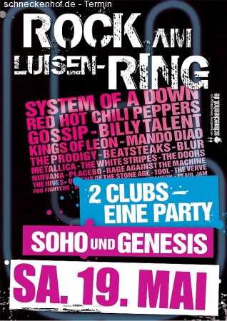 Rock am Luisenring - Double Cl Werbeplakat