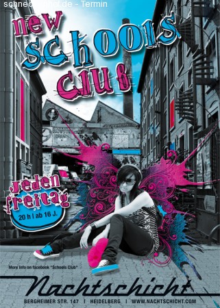 NSC New Schools Club Werbeplakat