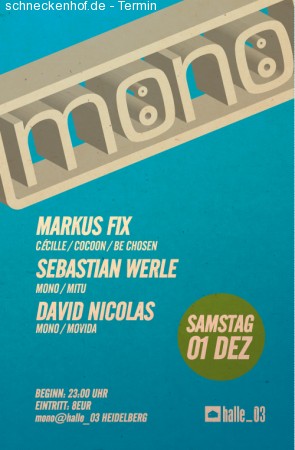Mono Werbeplakat